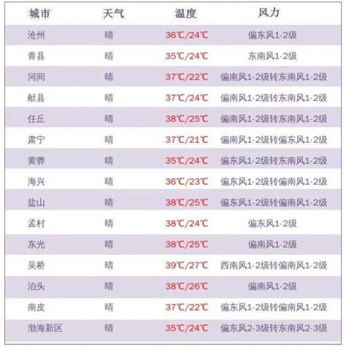 沧州未来十天的天气预报，沧州未来几天的天气？-第2张图片-优品飞百科