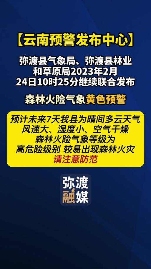 弥渡天气预报？弥渡天气预报7天一周？-第5张图片-优品飞百科