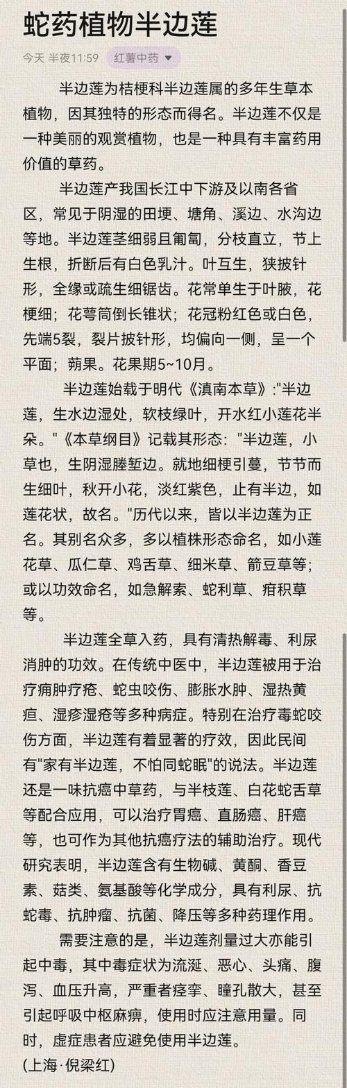 半边莲的功效和作用，半枝莲的功效与作用是什么？-第4张图片-优品飞百科