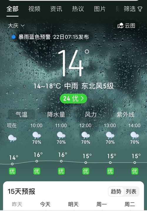 大庆天气预报30天，大庆天气逐时预报-第4张图片-优品飞百科