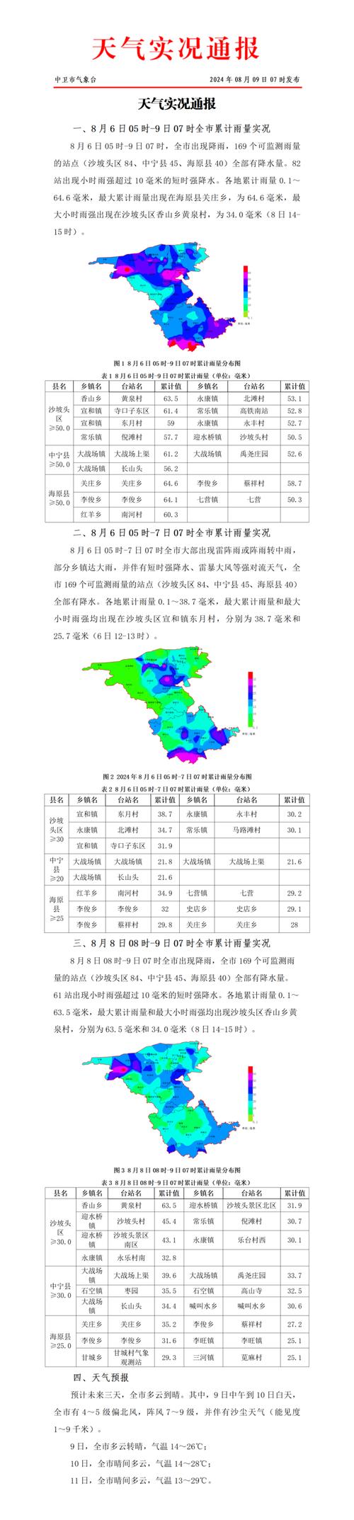 中卫天气预报，中卫天气预报15天准确天气查询表-第5张图片-优品飞百科