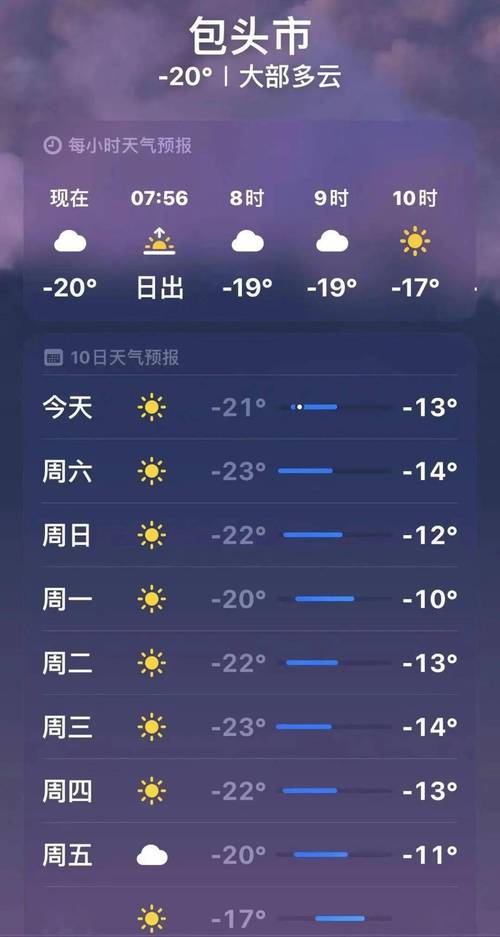 包头天气预报查询一周15天？包头天气预报15天30天？
