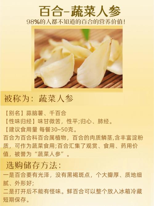 百合有什么营养价值,什么人不能吃,百合有什么营养?能长期食用吗??-第5张图片-优品飞百科 百合有什么营养价值,什么人不能吃,百合有什么营养?能长期食用吗??-第5张图片-优品飞百科