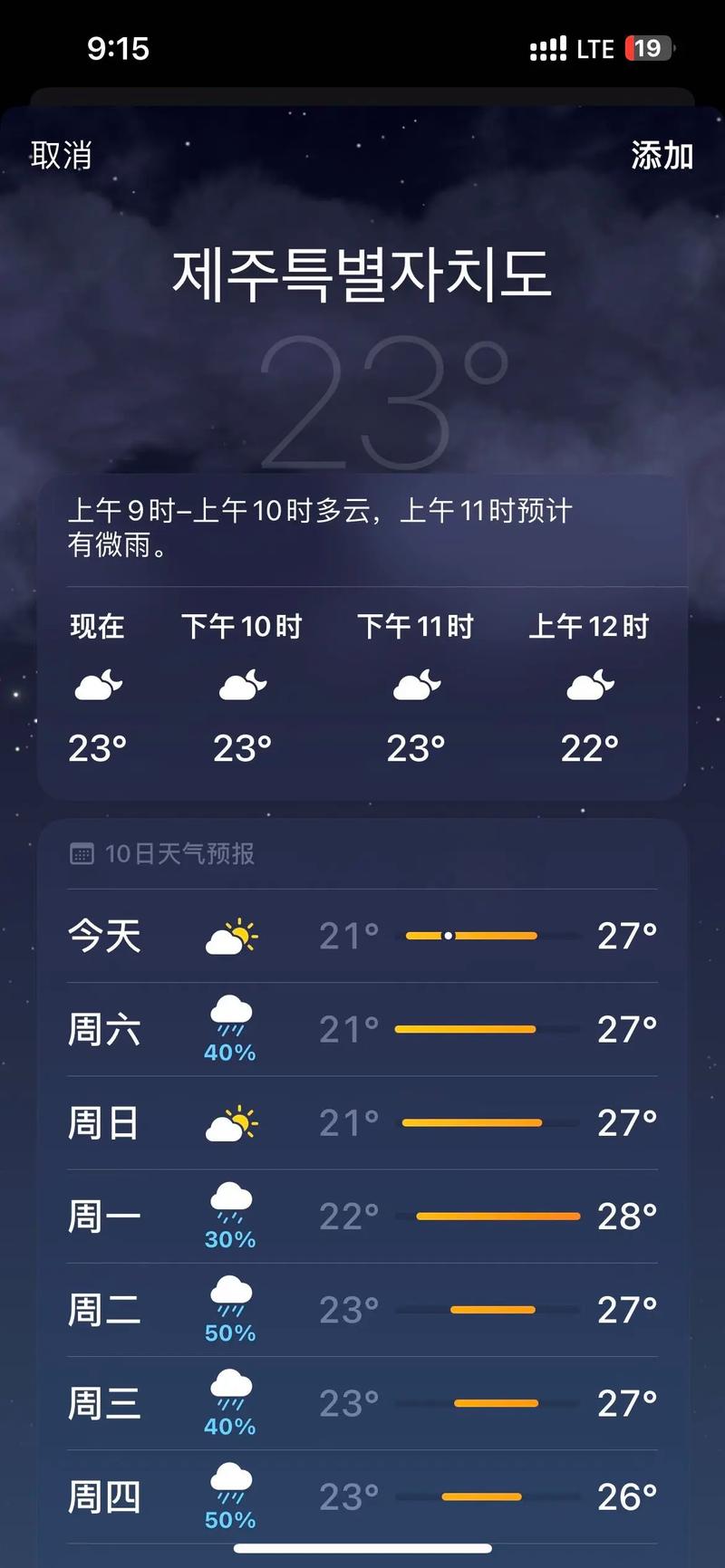 韩国济州岛天气预报，韩国济州岛天气预报30天查询结果-第5张图片-优品飞百科