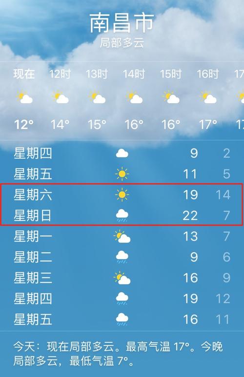 请问南昌天气预报？南昌天气预报一周 7天？-第5张图片-优品飞百科