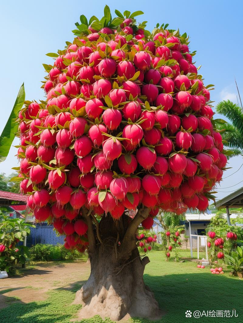 火龙果树长什么样，火龙果图片，火龙果树是什么样的图片？-第1张图片-优品飞百科