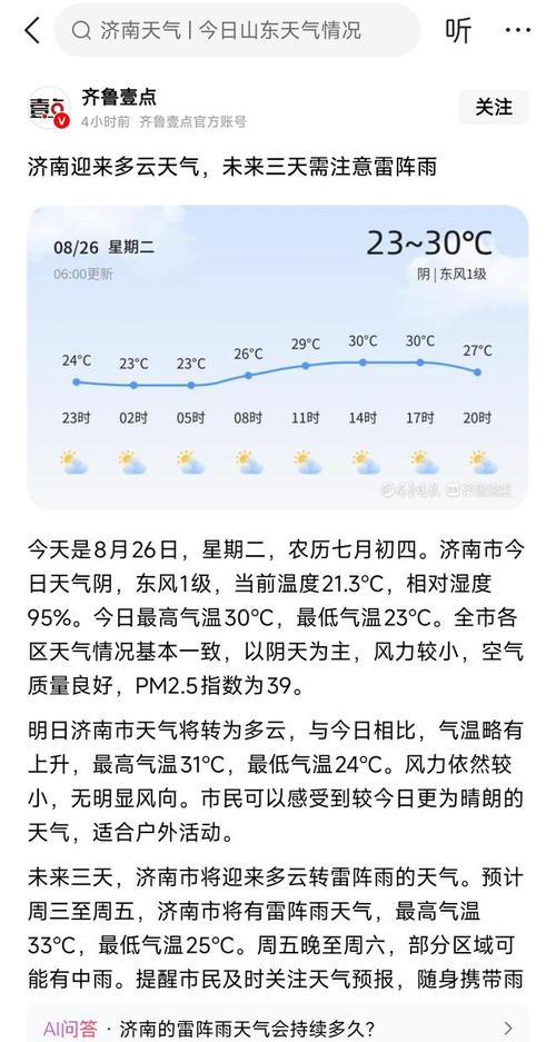 明天济南的天气预报，山东未来30天天气-第3张图片-优品飞百科
