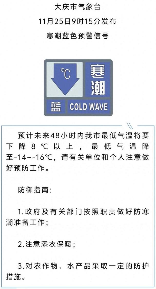 查询大庆天气预报15天？大庆天气预报一周天气？-第3张图片-优品飞百科