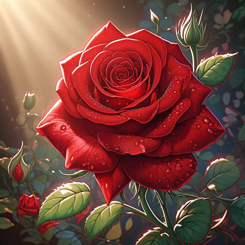 玫瑰花像什么，玫瑰花图片，玫瑰花像什么,玫瑰花图片怎么画？-第5张图片-优品飞百科