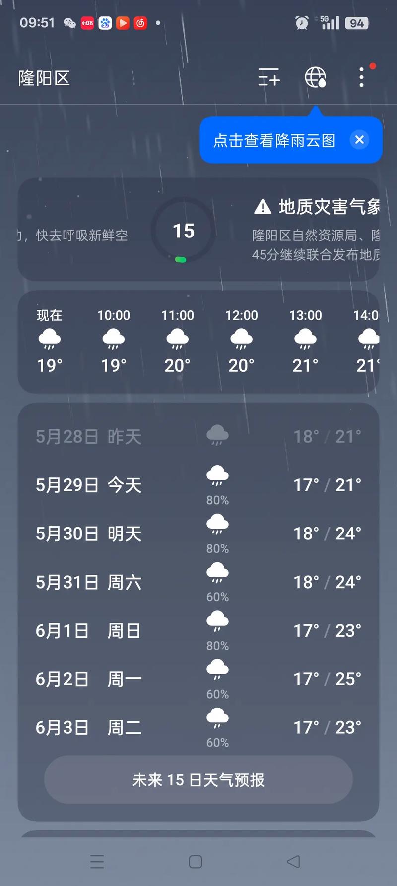 丰南天气预报24小时，丰南天气预报15天查询-第2张图片-优品飞百科