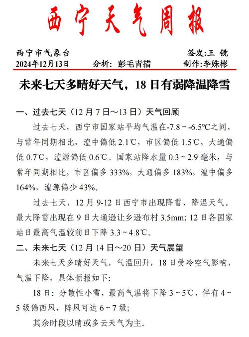 湟中天气预报，湟中天气预报最新的-第5张图片-优品飞百科