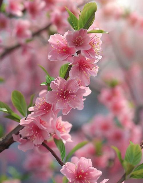 桃花是什么颜色，桃花什么季节开花？桃花是什么颜色的花？-第5张图片-优品飞百科