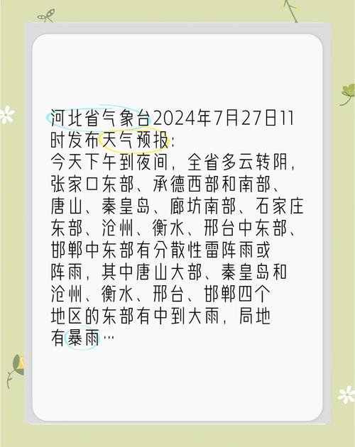 河北未来一周天气预报？河北未来一周天气预报七天？-第2张图片-优品飞百科