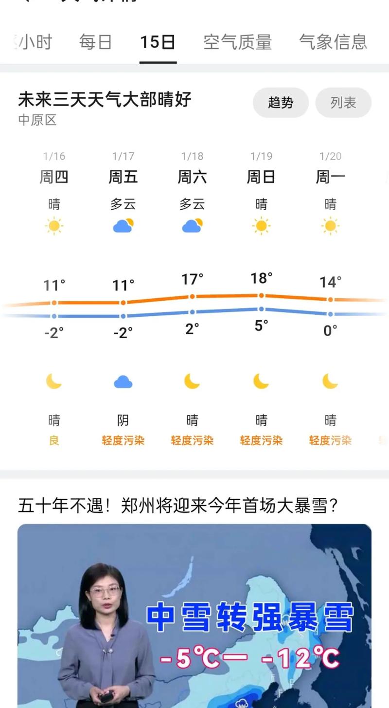 郑州15天天气预报，郑州未来30天准确天气？-第2张图片-优品飞百科