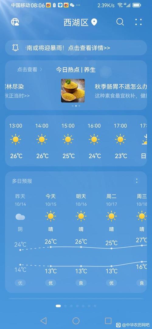 杭州余杭天气预报一周15天，杭州余杭天气预报一周15天-第6张图片-优品飞百科
