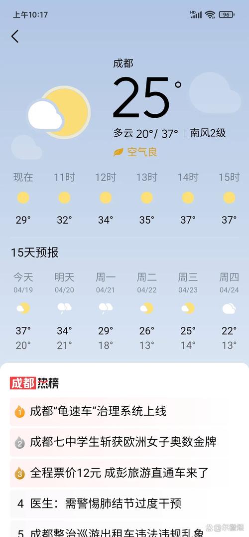 未来一周成都天气预报？未来一周成都天气预报 七天？-第5张图片-优品飞百科
