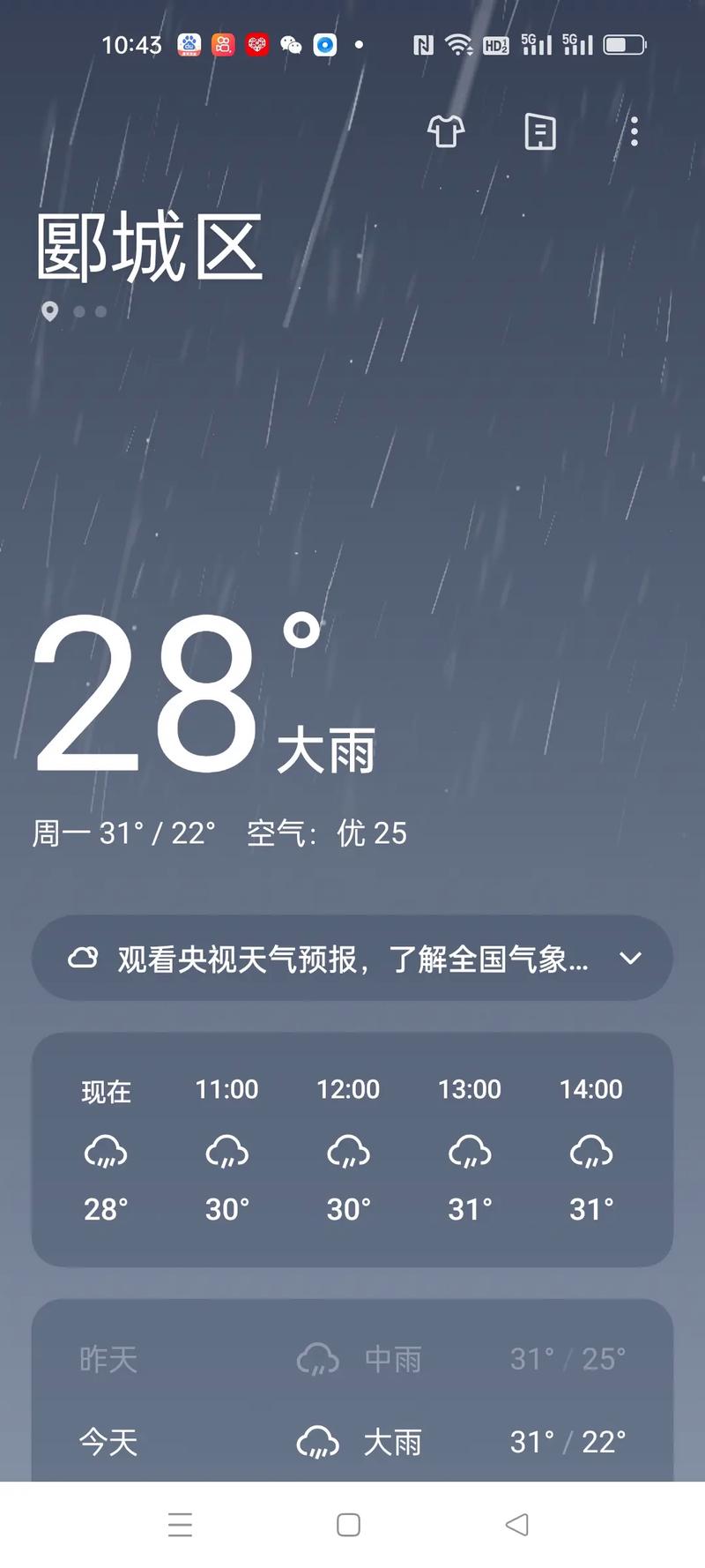 天气预报几点钟下雨，准确的天气预报显示几点钟下雨-第3张图片-优品飞百科