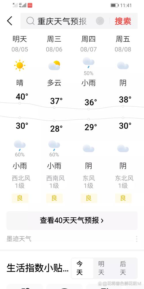 查一下重庆市天气预报30天，重庆天气预报30天查询2345？-第5张图片-优品飞百科