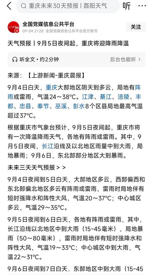 重庆以往天气预报查询最新情况？重庆历史天气预报查询2345？-第2张图片-优品飞百科