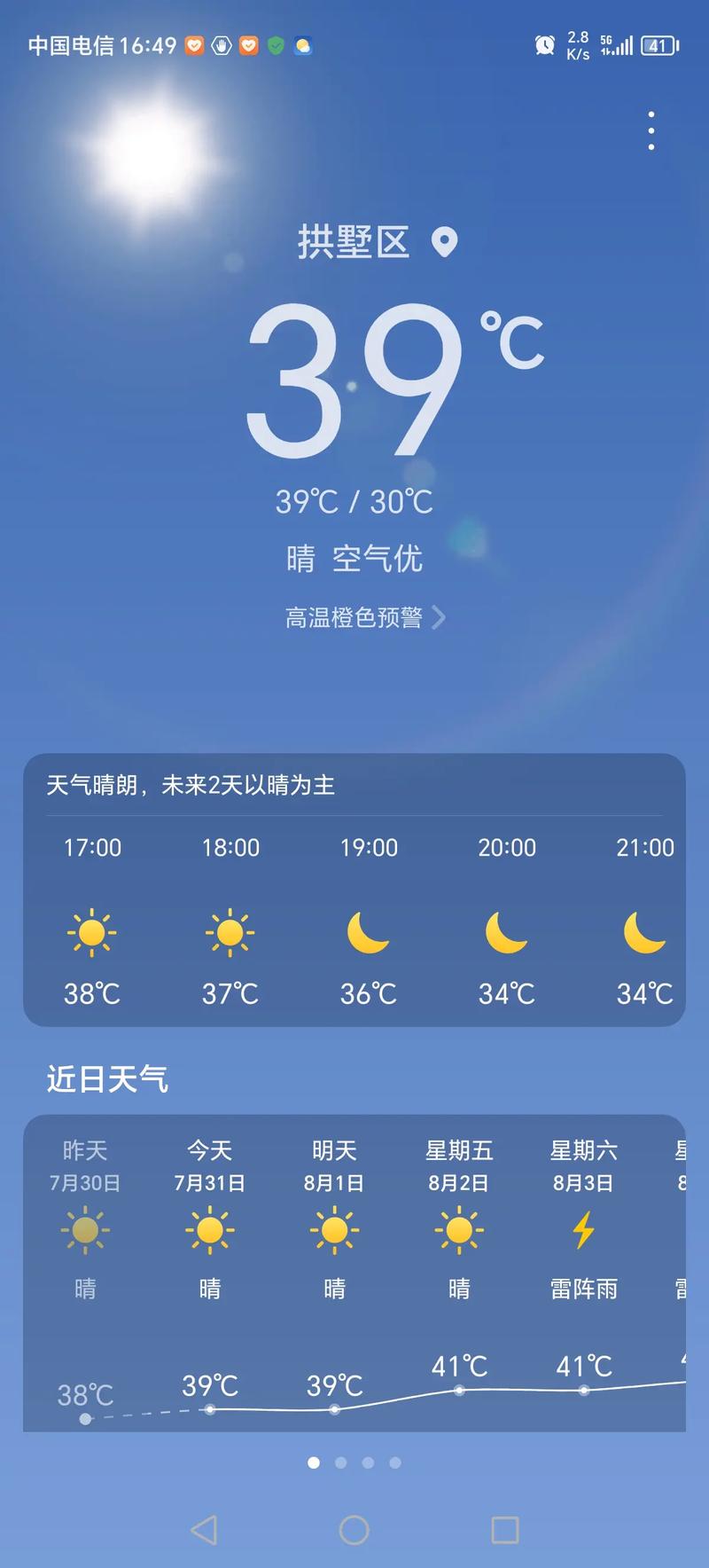 近几天杭州天气情况？杭州近几天天气预报？-第4张图片-优品飞百科