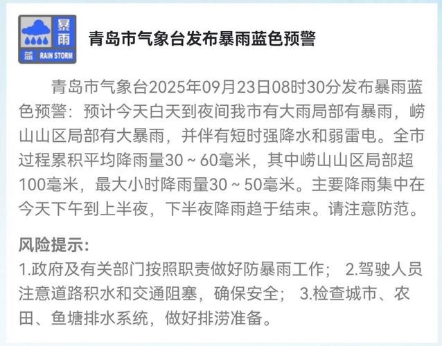 青岛天气预报实时播报最新查询，青岛天气预报实时播报最新查询结果-第3张图片-优品飞百科