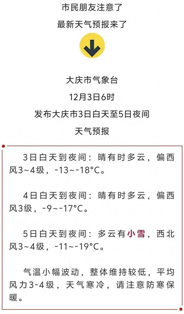 大庆天气预报天气预报15天？大庆天气预告15天？-第4张图片-优品飞百科