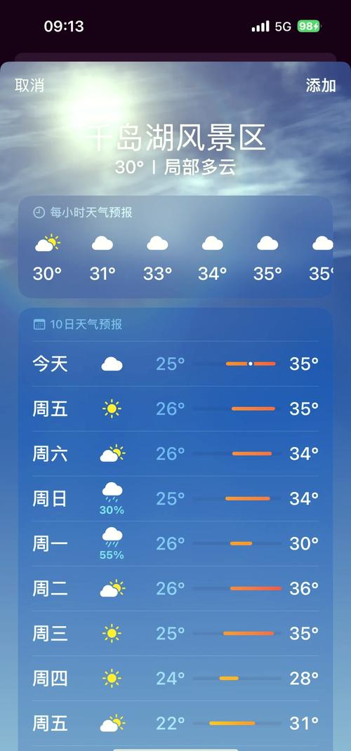 杭洲千岛湖天气，杭州千岛湖未来七天天气-第5张图片-优品飞百科