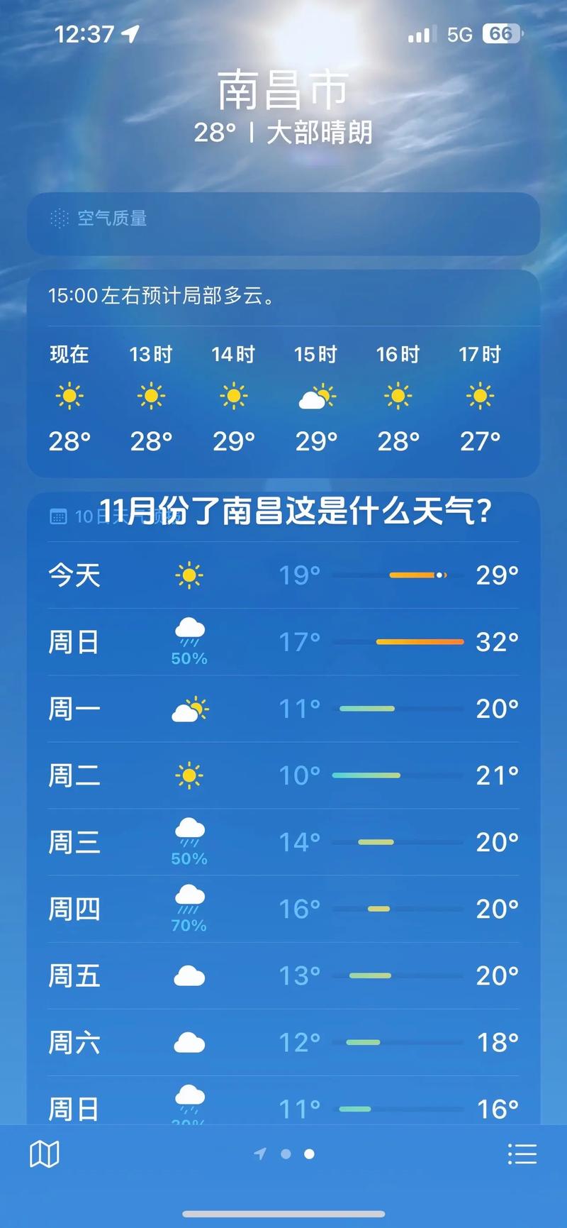 南昌天气预报天气？南昌天气预报天气15天？-第2张图片-优品飞百科